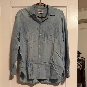 Madewell Denim Blue Long Sleeve Shirt